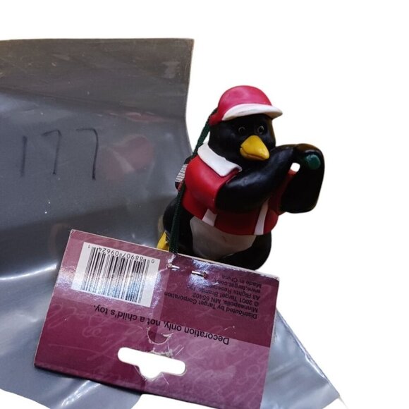 Trim a traditional golfing penguin christmas ornament - Picture 7 of 7